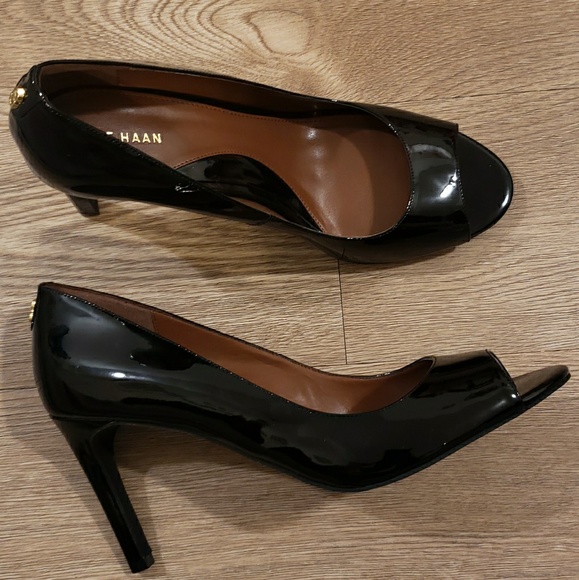 cole haan open toe heels